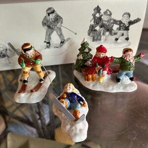Dept 56 Snow Village Skaters & Skiers